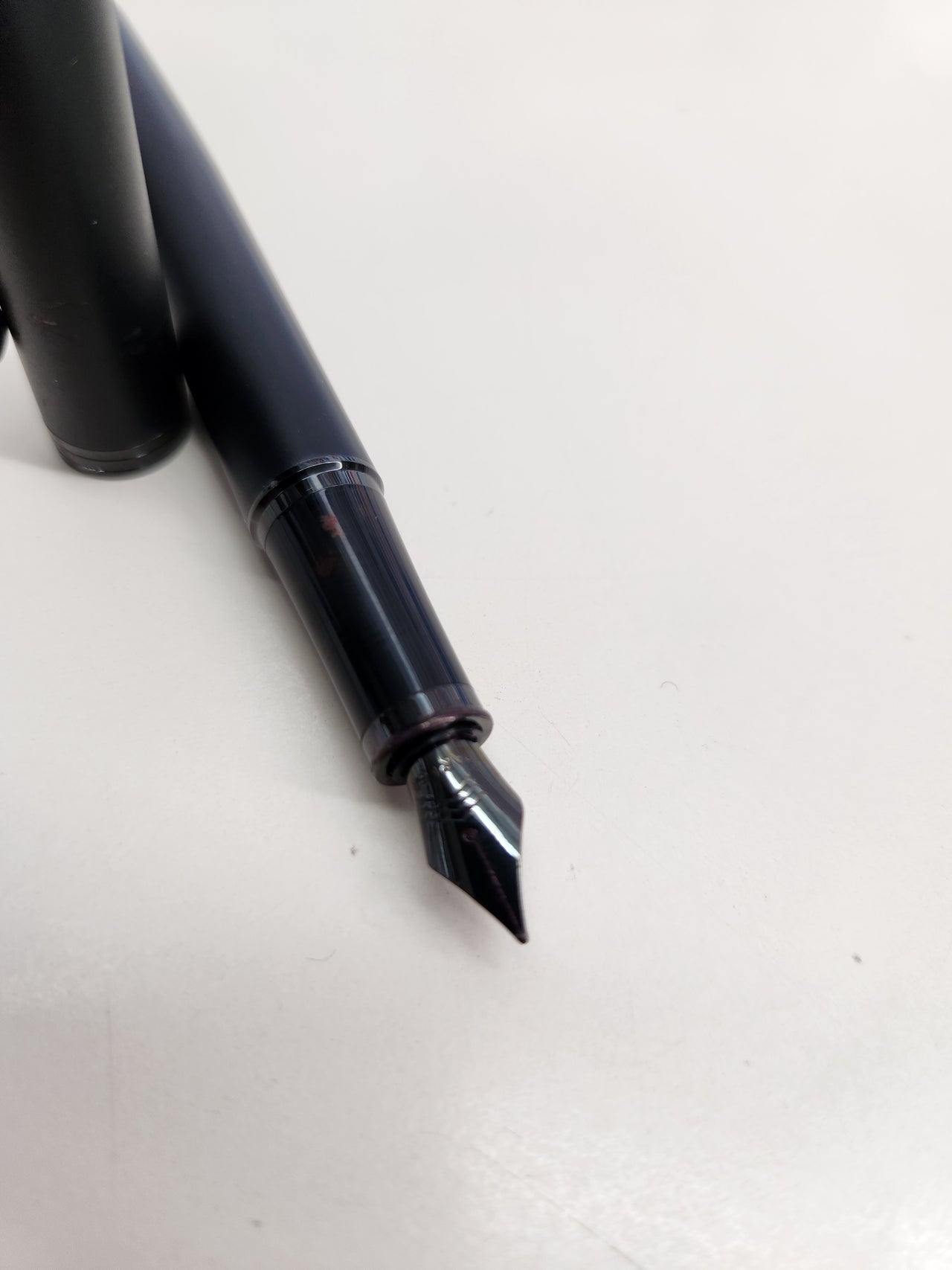 Pluma estilográfica | Negro mate con adornos negros Punta fina Parker IM