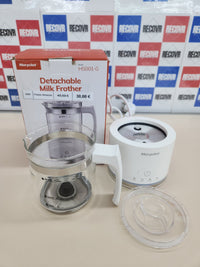 Thumbnail for Espumador 50 ml 4 en 1 función,de leche eléctrico, Milk Frother de cristal, bonito para ver, 2apuchino o 300 ml leche caliente, diseño dividido, blanco Morpilot