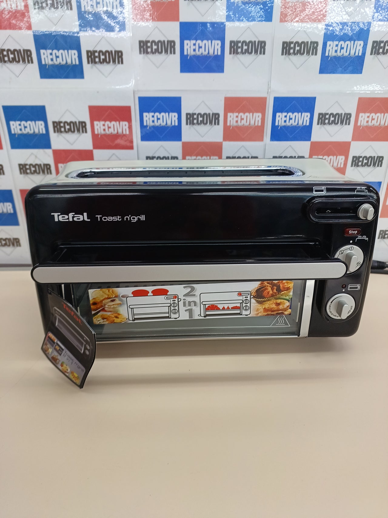 Tostadora-minihorno 2 en 1 acero negro – Tefal