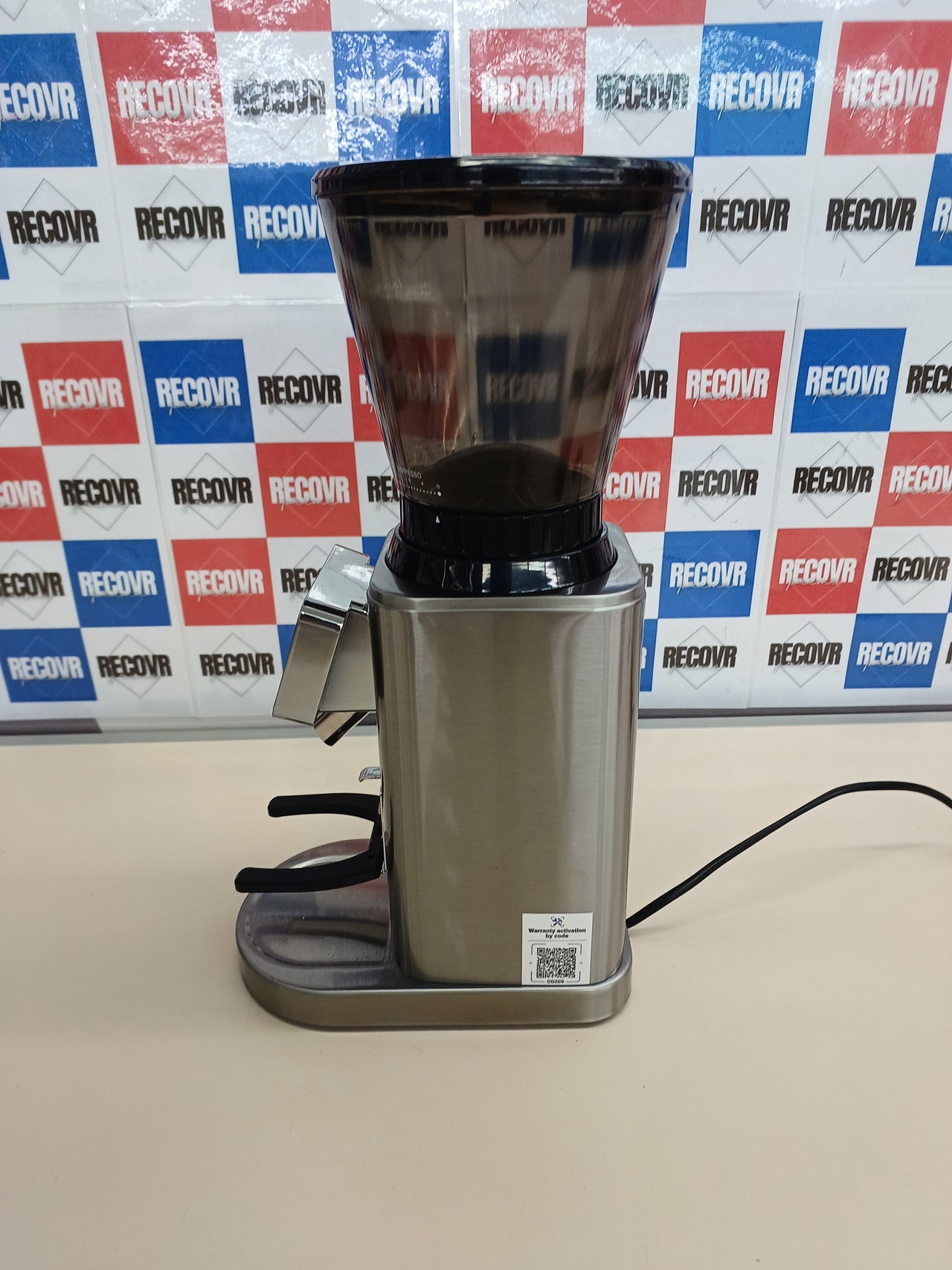 Molinillo de Café Eléctrico AMZCHEF Soporte Desmontable