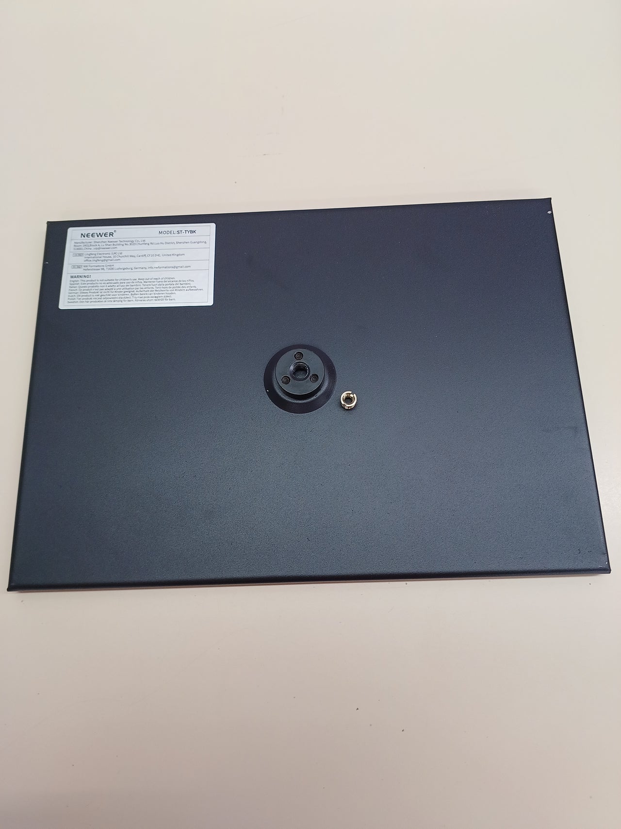 Soporte de Bandeja para proyector de palés para Laptop de 1/4 a 3/8 Pulgadas, Soporte de trípode para Uso en escenarios, Salas de reuniones, Salas de conferencias al Aire Libre Neewer