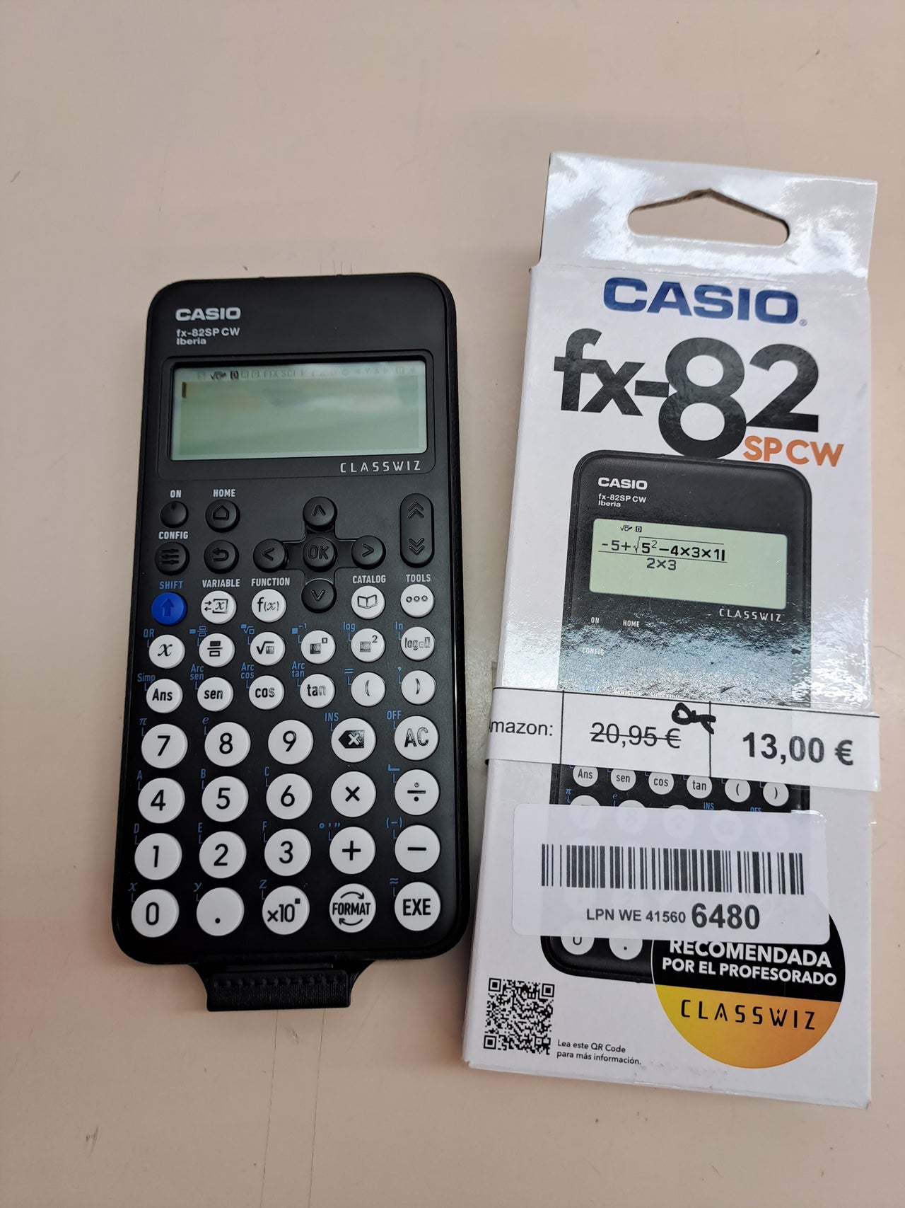 Calculadora científica Casio FX-82SP CW (gris oscuro)