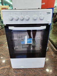 Cocina 50x50 cm gas y horno eléctrico Beko