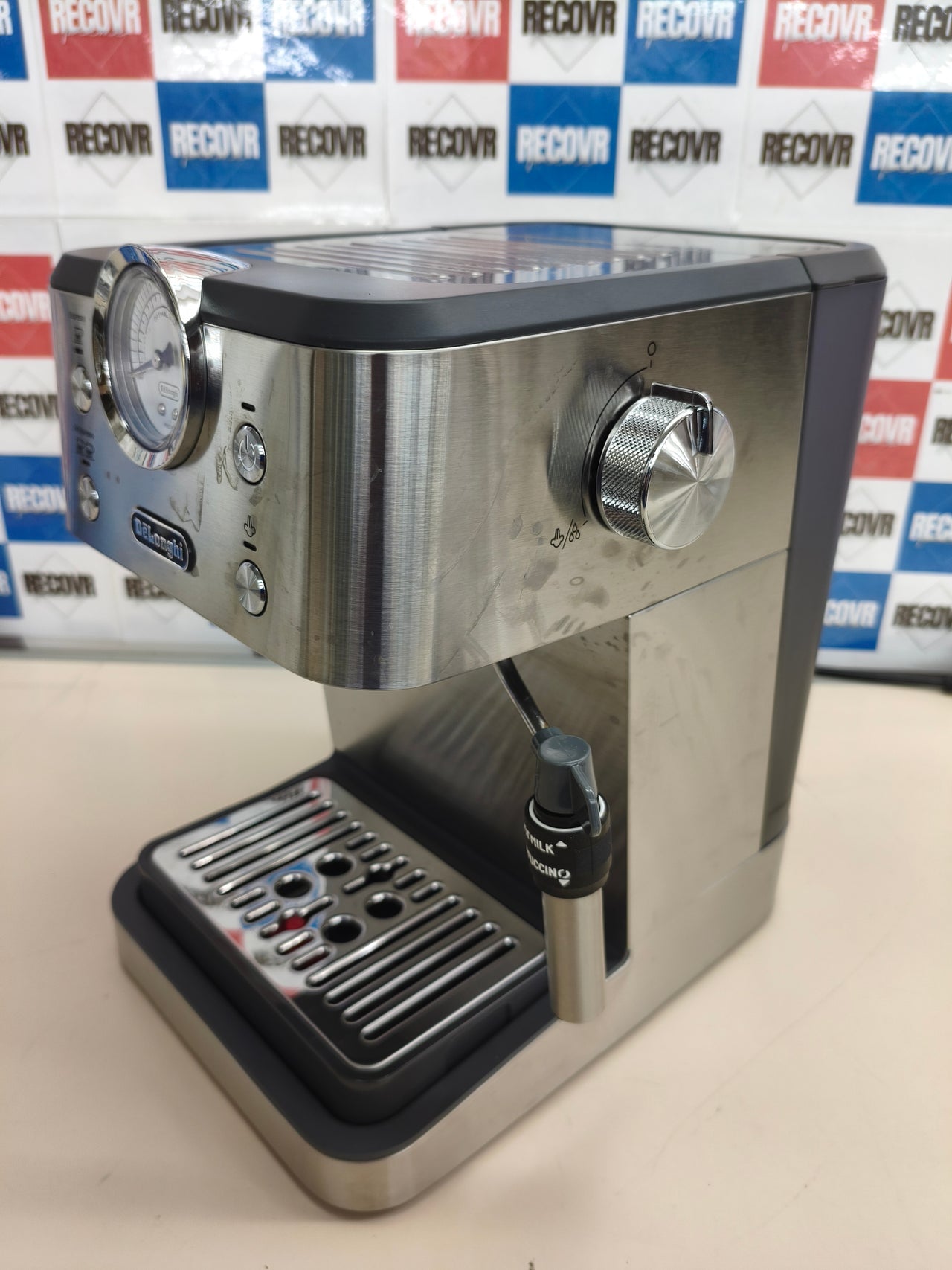 Cafetera espresso manual De’Longhi Classic 15 bares acero inoxidable