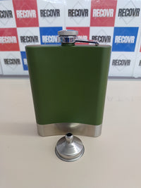 Thumbnail for Petaca 8oz/227ml Para Alcohol con Embudo, Regalo Padre, Acero Inoxidable Petacas para Licor Whisky, Petaca Verde para Hombres Camping, Exteriores, Senderismo, Escalada KWANITHINK
