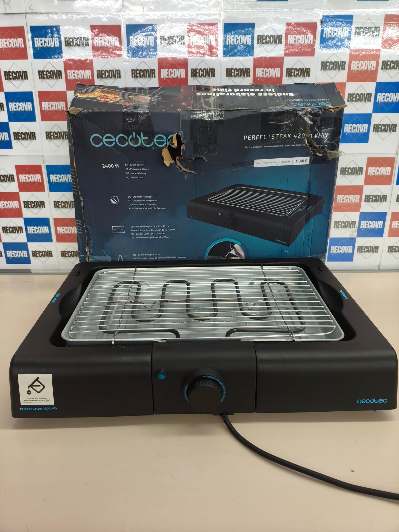 Barbacoa eléctrica Cecotec PerfectSteak 4200 Way 2400W