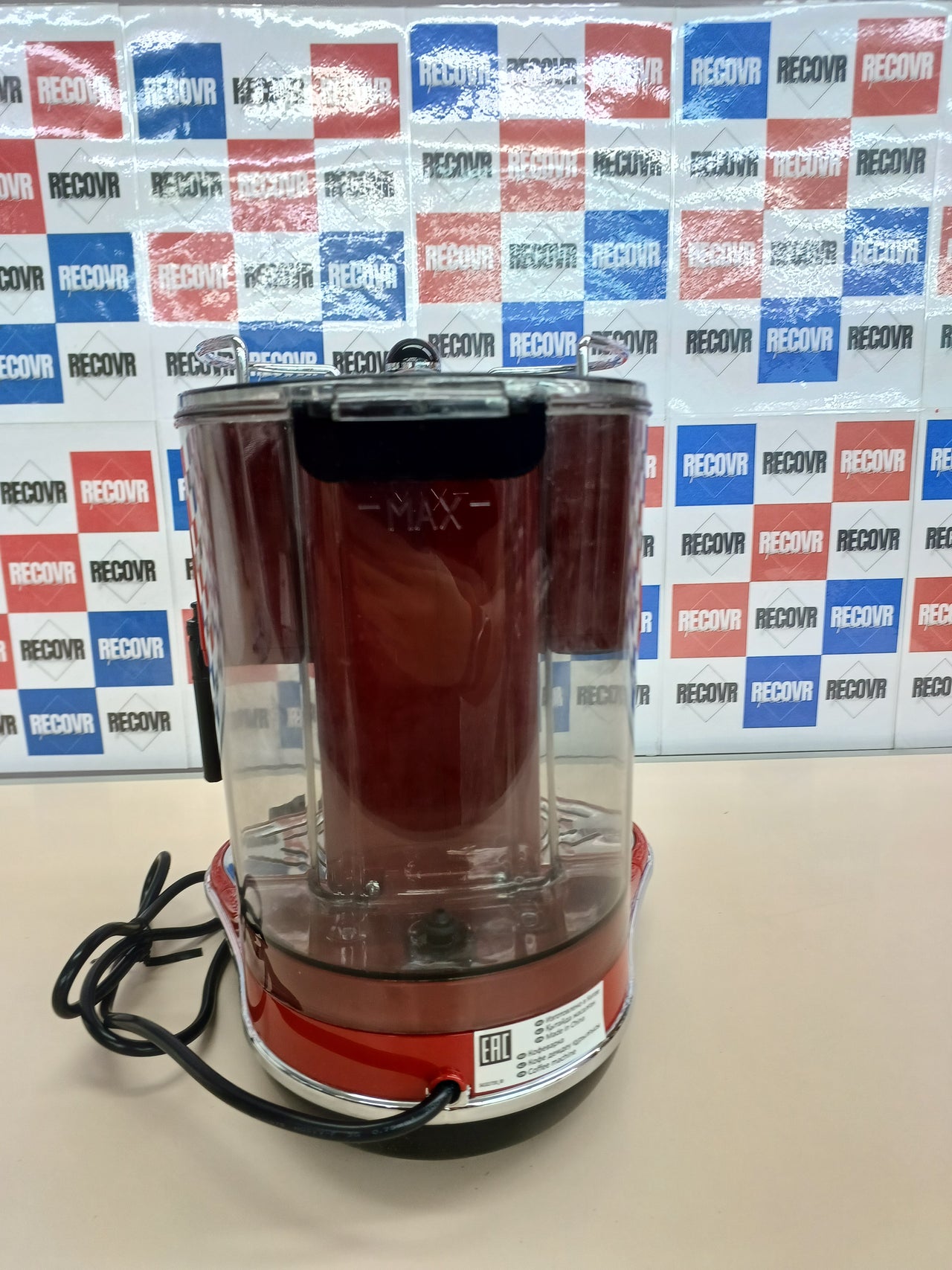 De'Longhi Eco 311.R Temperador de café, 1100 W, 1 Cups, 0 Decibeles, Acero Inoxidable, Rojo