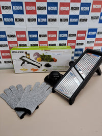 Mandolina cocina ajustable acero inox 1–9 mm