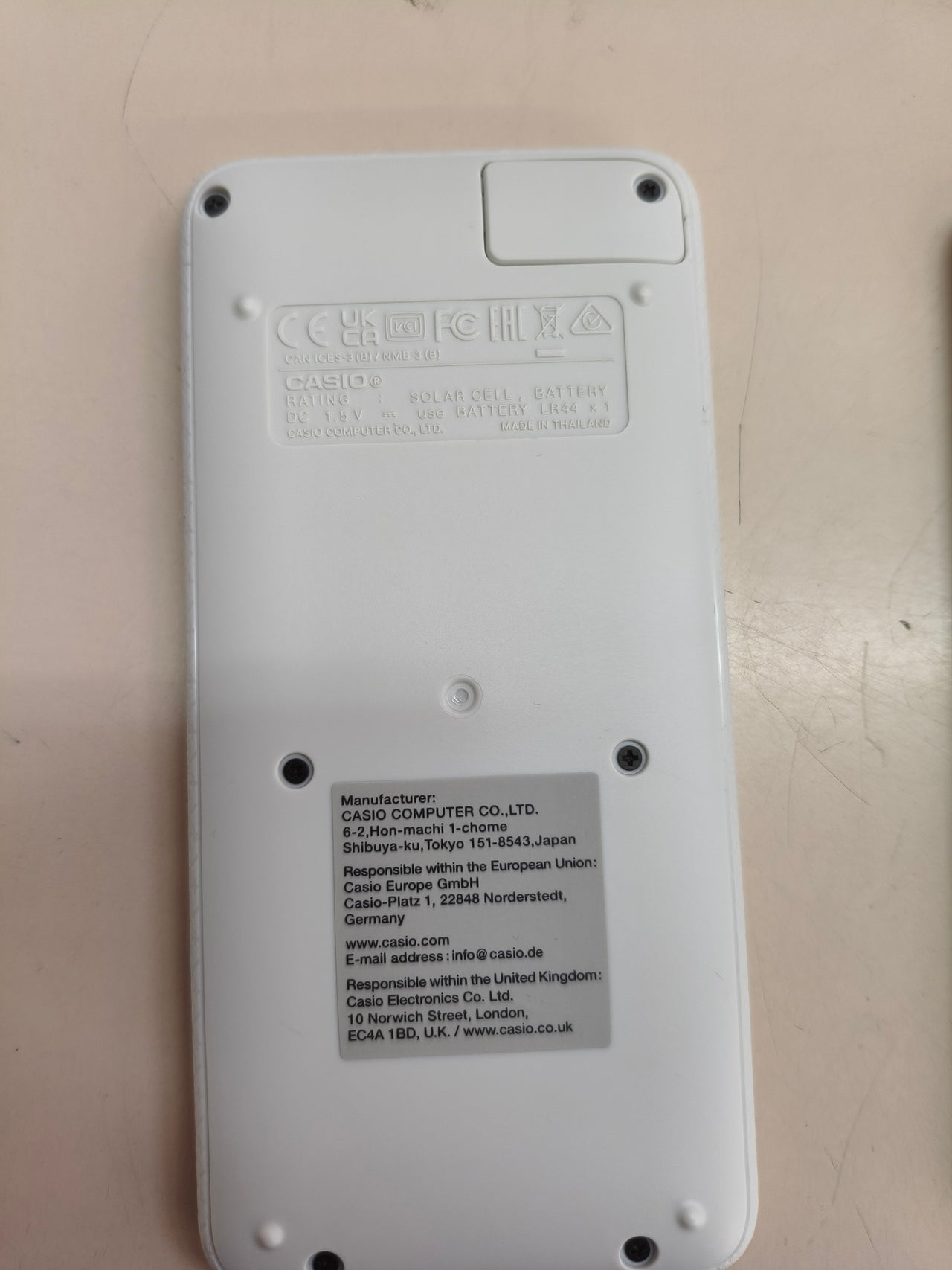 Calculadora científica Casio FX-991SP CW solar (blanca)
