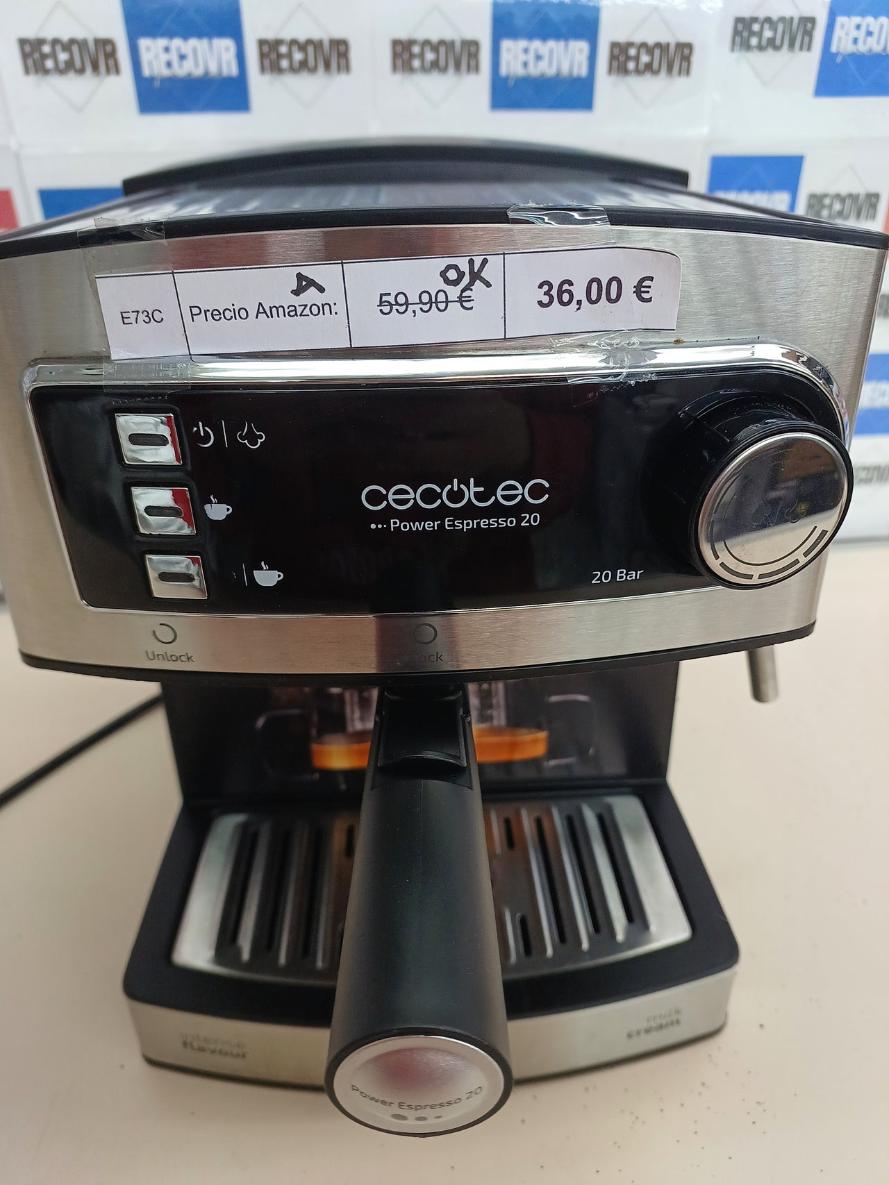 Cafetera espresso 20 bares 850 W – Cecotec