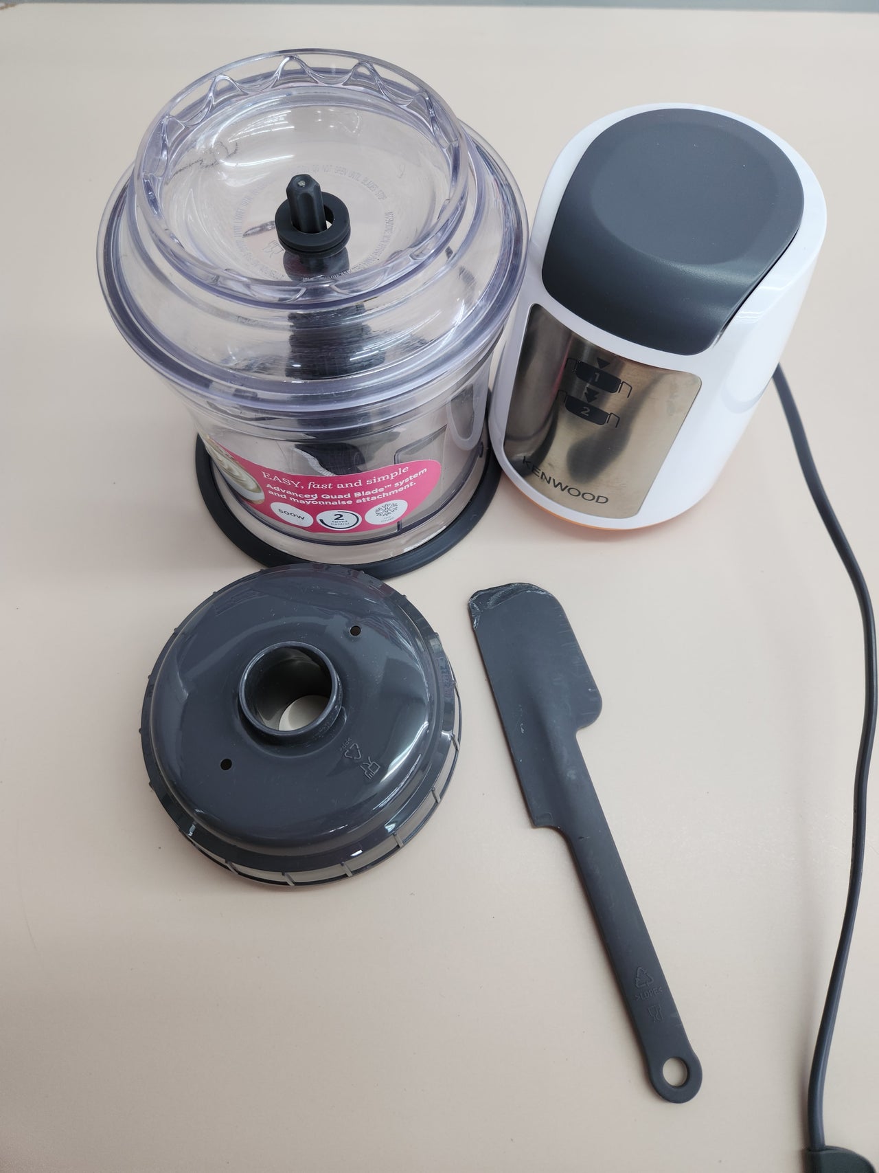 Picadora 500W, 0,5L, 2 Velocidades, Cuatro Cuchillas, Kenwood