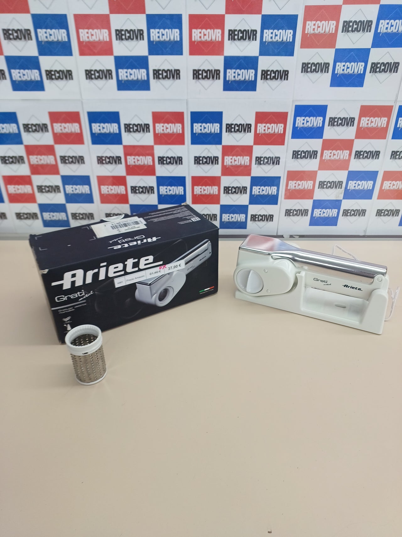 Rallador Inalámbrico Acero 1500mAh Blanco Ariete.
