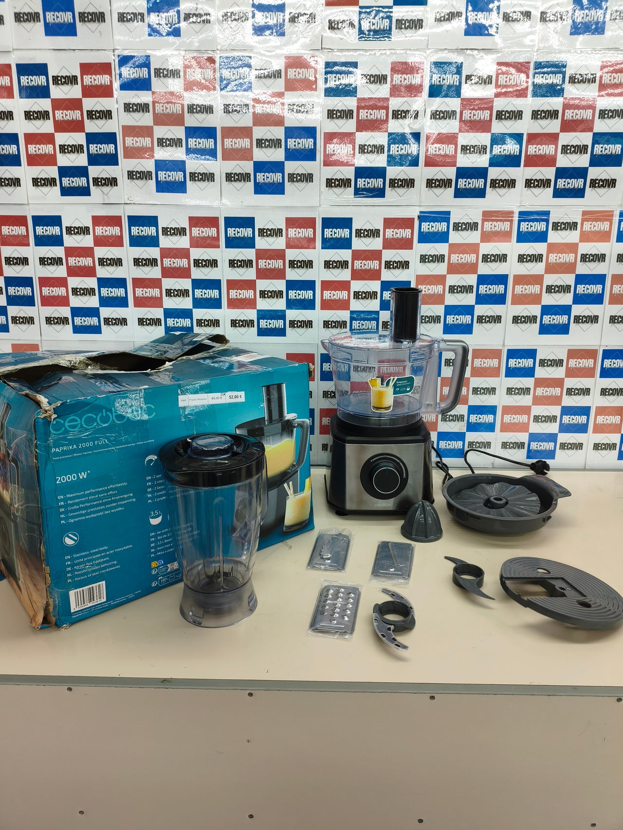 Procesador de alimentos Cecotec Paprika 1300 Full 2000W