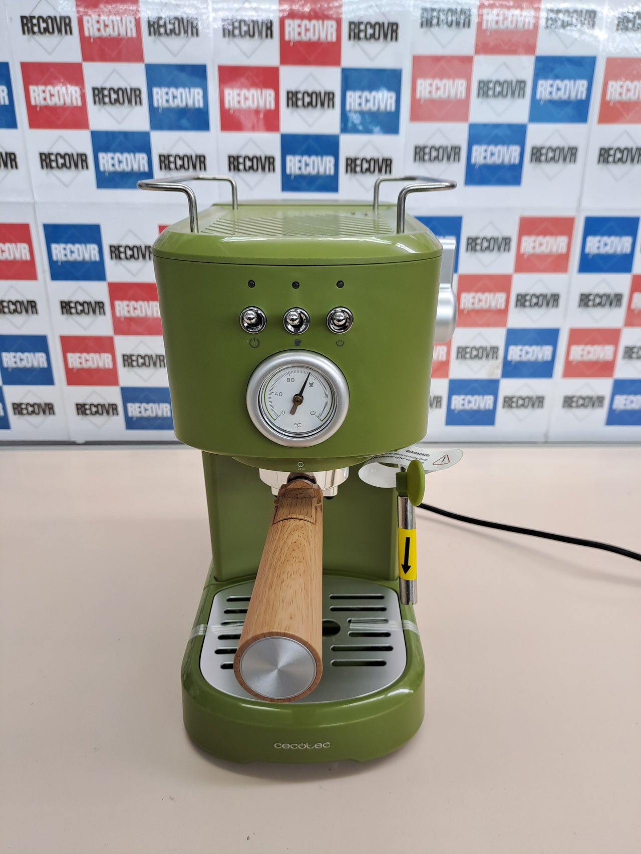Cafetera Cecotec power expresso 20 retro Green