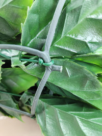 Thumbnail for Seto sintético de hojas de Photinia sobre malla de plástico1 x 3 m Verde-Rojo,  para apantallar jardines, balcones y terrazasTENAX Divy 3D Plus
