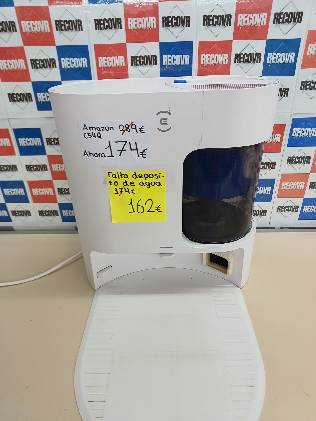 Robot aspirador 8000Pa 300 min autovaciado PureCyclone Ecovacs