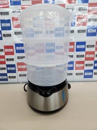 Thumbnail for Vaporera 800 W, 60 minutos temporizador, eléctrica Vapovita 3000 Inox, 3 recipientes Independientes, Cuenco para Preparar arroz, Soportes para cocer Huevos, 2 entradas Laterales de Agua, Gris,  Cecotec