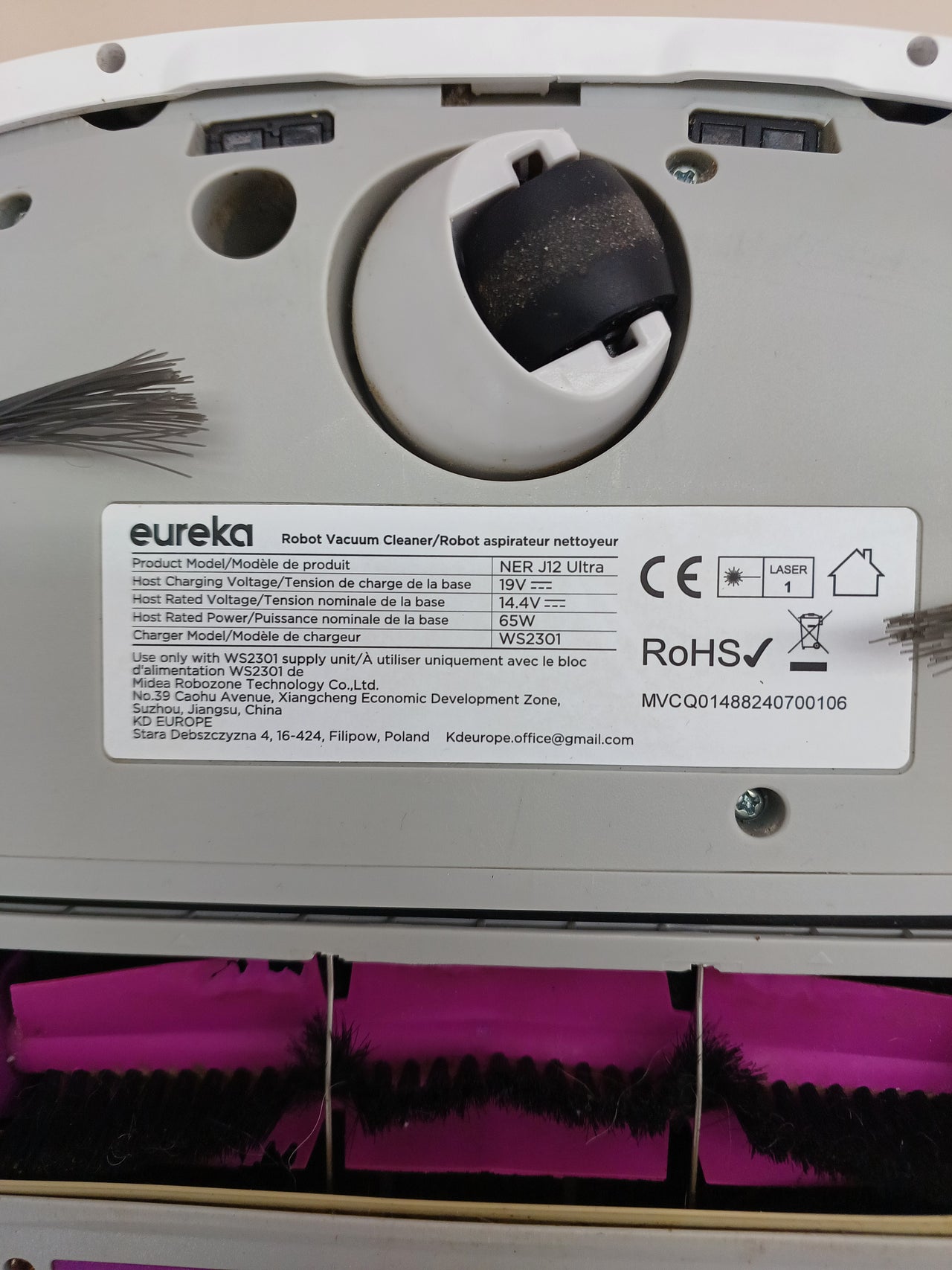 Robot Aspirador Fregasuelos EUREKA J12 Ultra