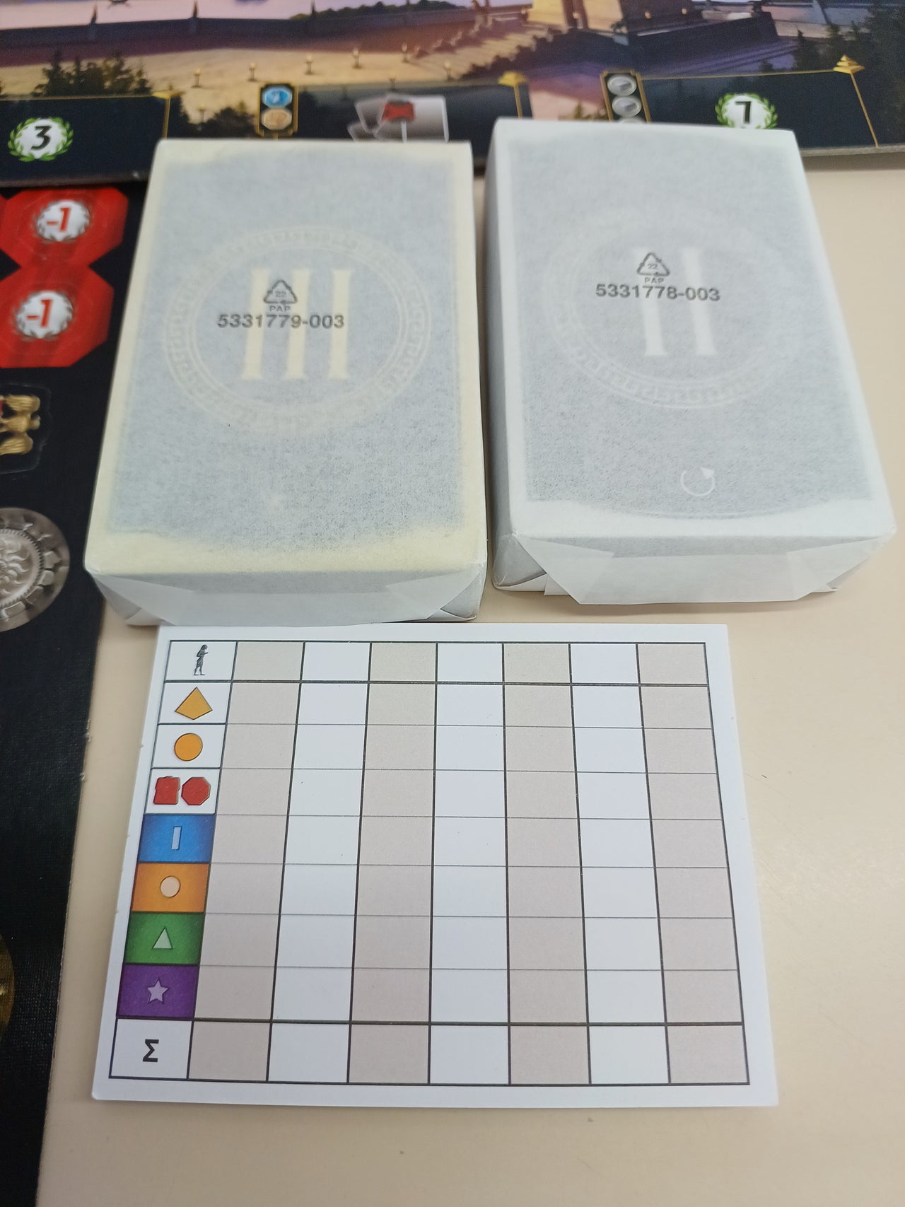 Juego de Mesa 7 Wonders en Italiano, para 3-7 Jugadores, Edad 10+ Asmodee