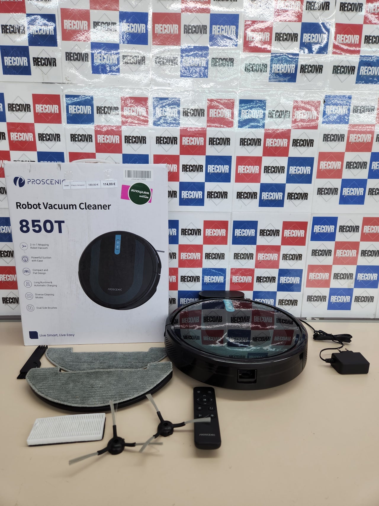Robot Aspirador y Fregasuelos Proscenic 850T 3000Pa