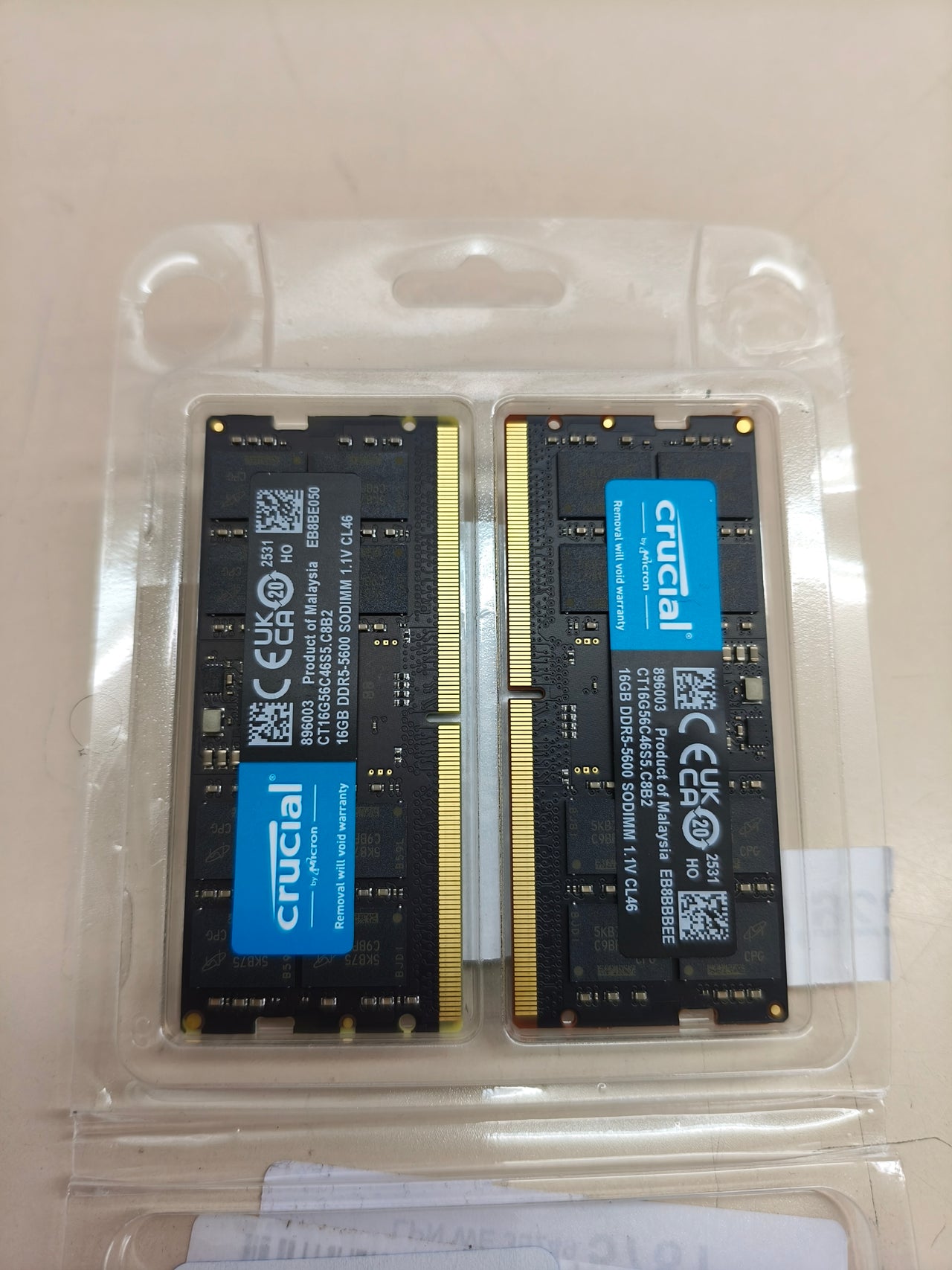 Memoria RAM Crucial DDR5 32 GB (2×16 GB)