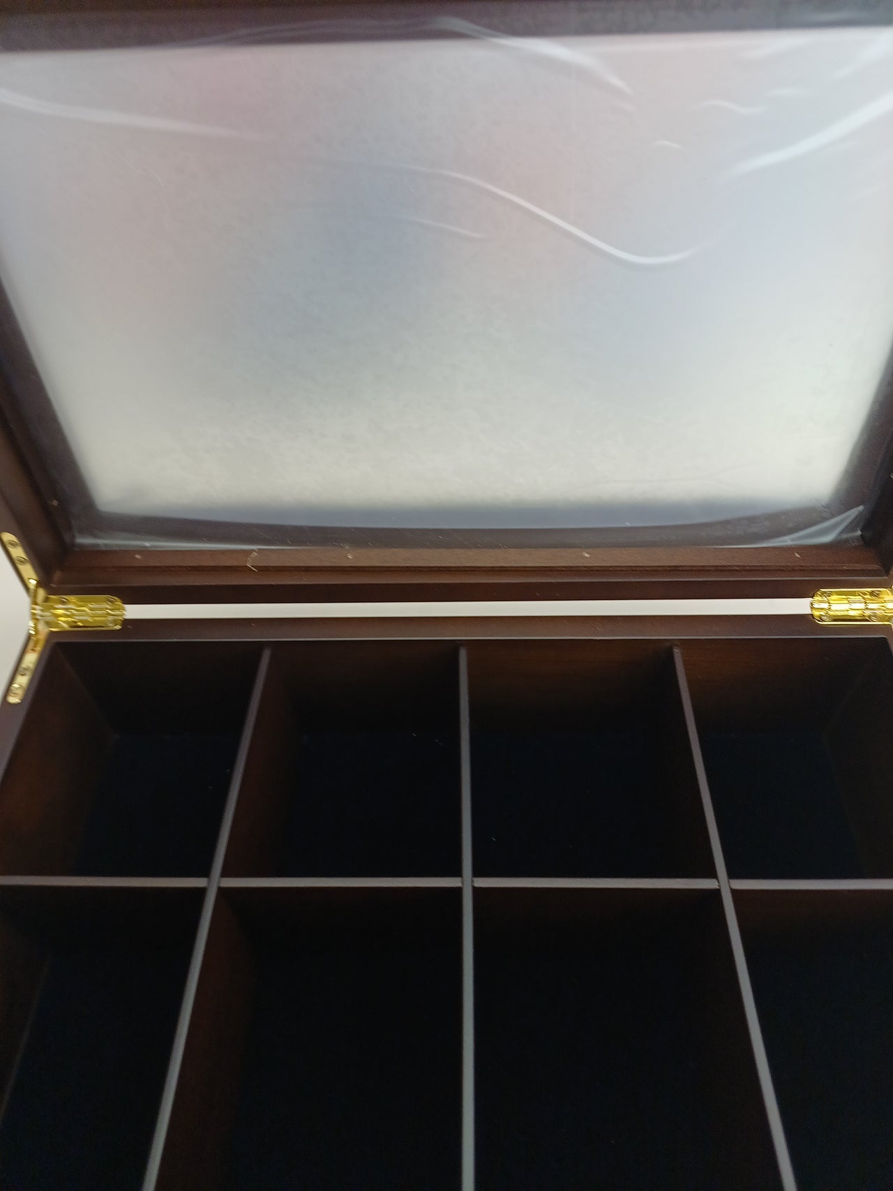 Caja de té de madera Apace Living 8 compartimentos