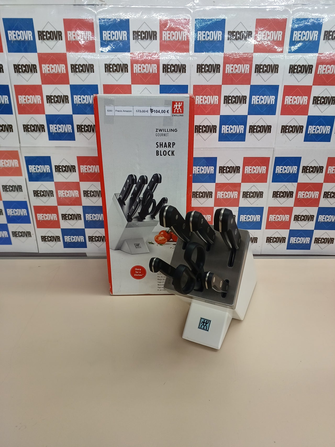 Bloque Cuchillos Zwilling Gourmet 7 Piezas Blanco