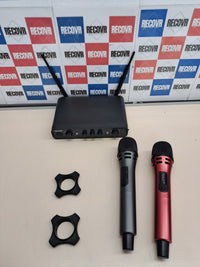Micrófono inalámbrico TONOR  dual UHF con receptor para karaoke y eventos