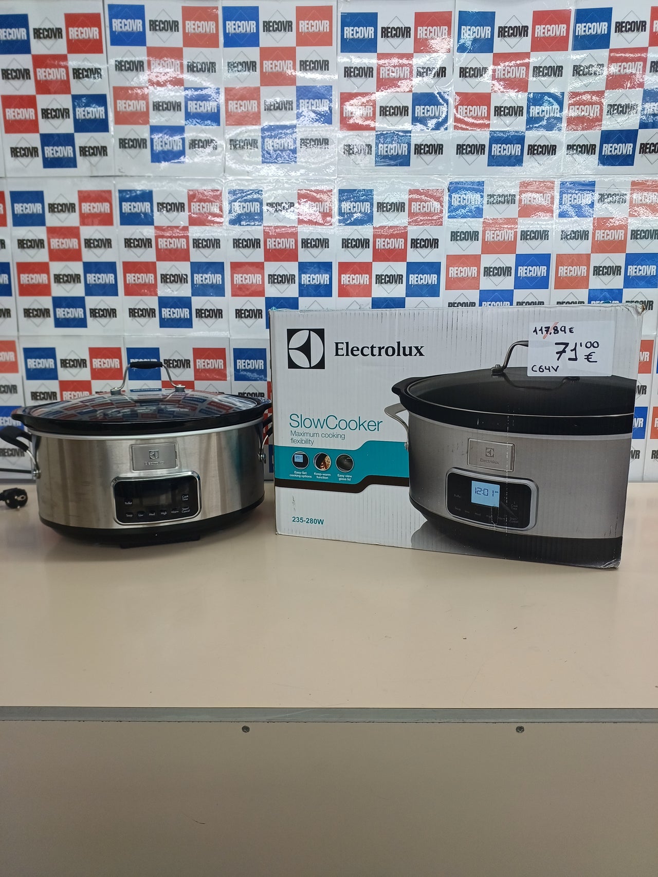 Olla de cocción lenta digital 6.8 L Electrolux