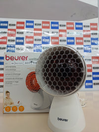 Thumbnail for Beurer IL 11 Lámpara de infrarrojos con rejilla protectora, dispositivo médico con calor calmante para uso en resfriados y tensiones musculares, 5 niveles de inclinación