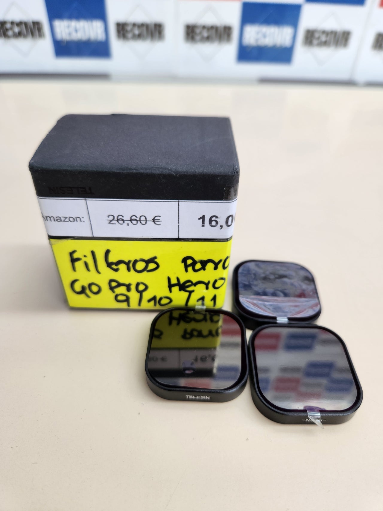 Pack filtros de Lente ND8 ND16 ND32 para GoPro Hero 11 10 9 TELESIN