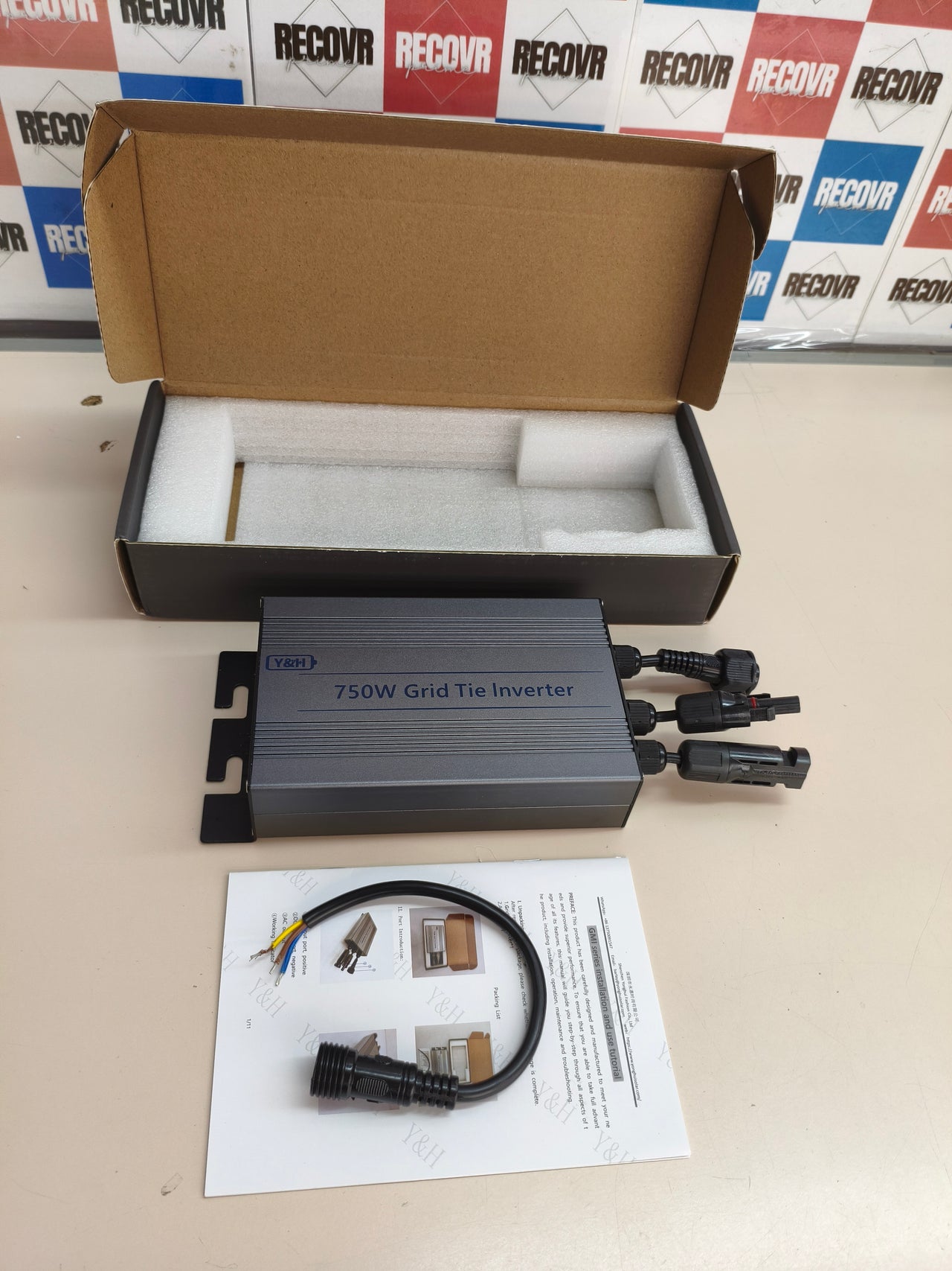 SOGTICPS 750W, microinversor solar MPPT, 24-60V, 220V