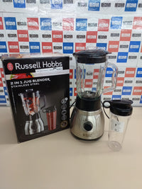 Batidora de vaso 2en1 1,5L acero inox Russell Hobbs