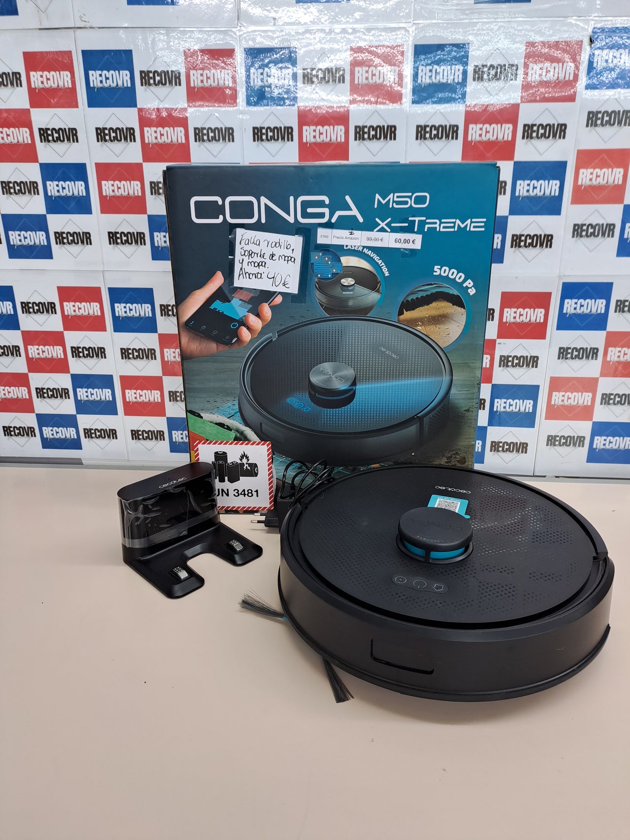 Robot aspirador láser 5000Pa 4en1 M50 X-Treme Cecotec