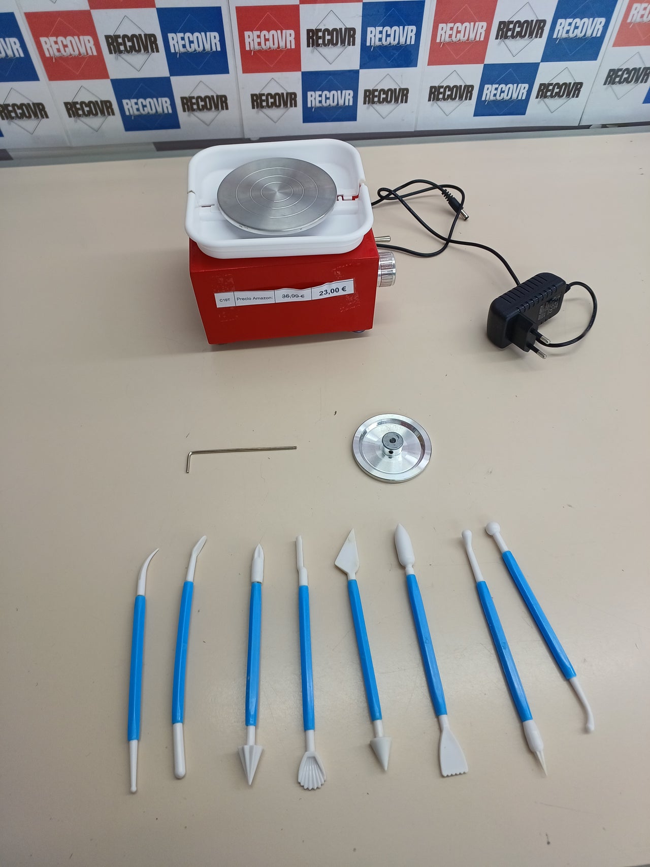 Torno alfarero 2000RPM con velocidad ajustable