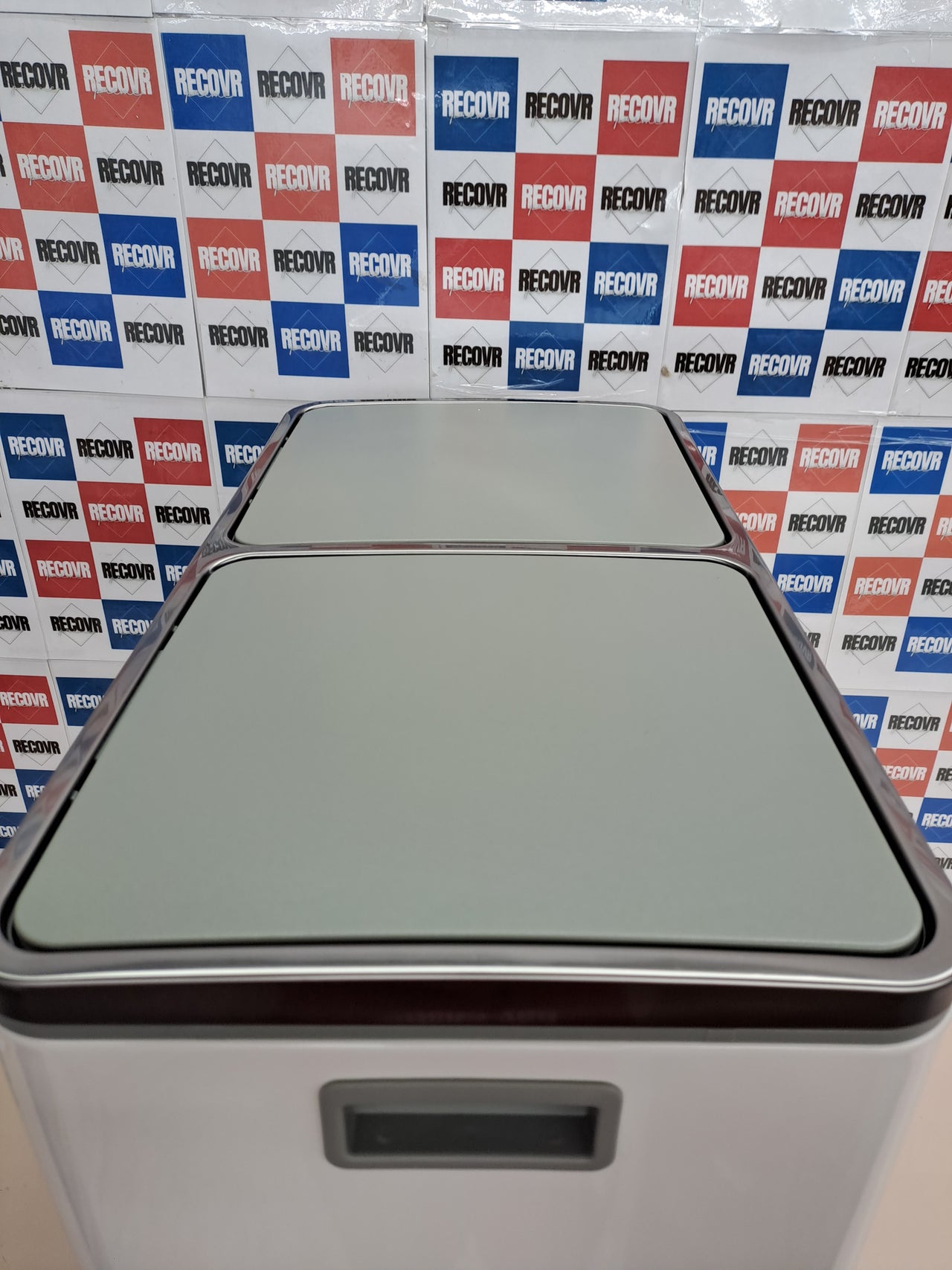 Cubo reciclaje 2×30 L pedal doble – Songmics