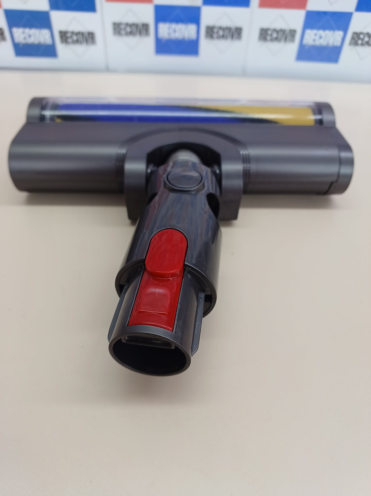 EVARY Cabezal de repuesto de cepillo turbo eléctrico motorizado compatible con Dyson V7 V6 V10 V11 V15, accesorios de cepillo de suelo con accionamiento directo y luces LED para alfombras, parquet y