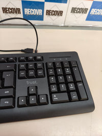 Teclado con cable Trust Taro, QWERTZ alemán, negro