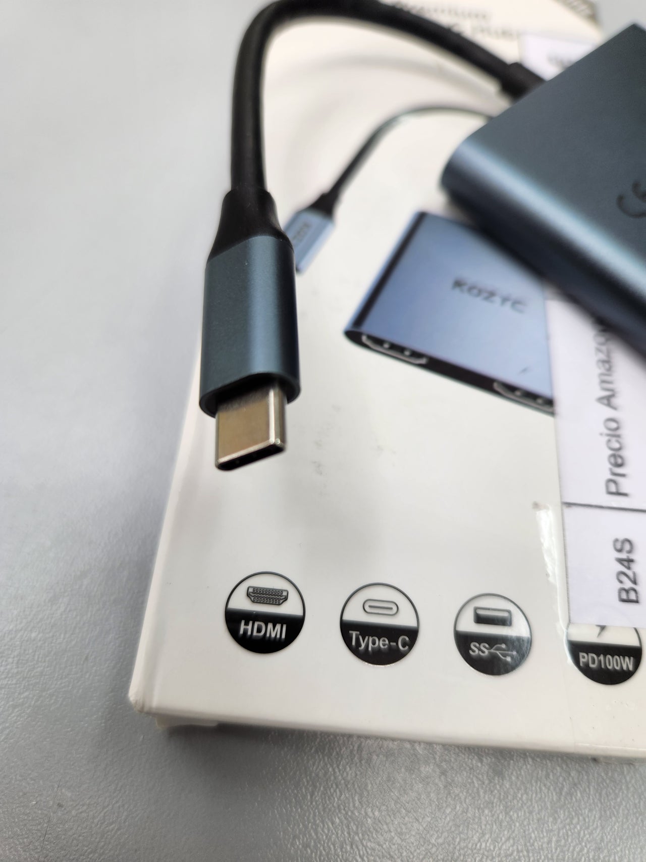 Adaptador USB C a HDMI Dual 4 en 1 KOZYC