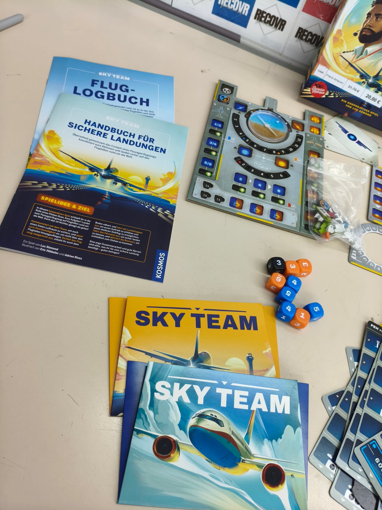 Juego de mesa cooperativo Sky Team Juego del Año 2024 para 2 jugadores