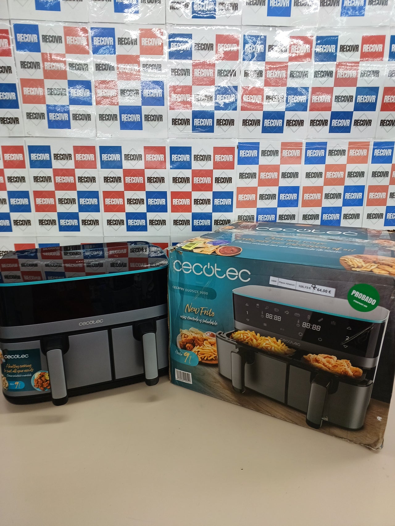 Freidora aire 9 L 2700 W doble cestillo – Cecotec