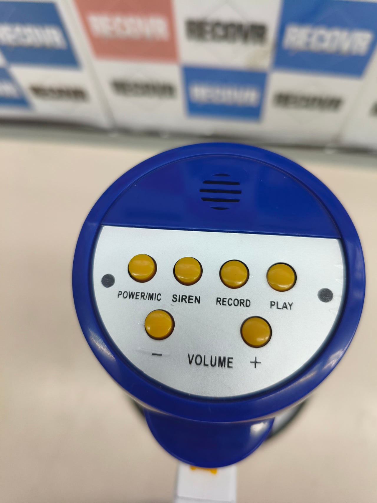 Megáfono portátil de 150 dB con sirena y grabación