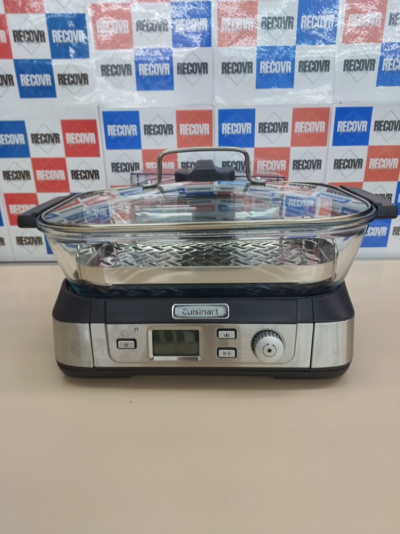 Vaporera de vidrio 1 L digital acero inoxidable Cuisinart