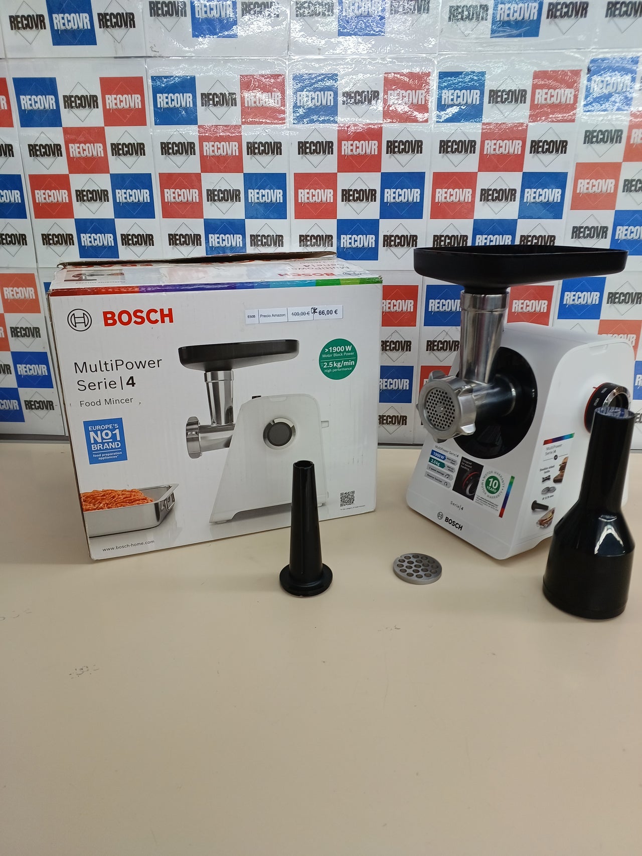 Picadora de carne 1900 W con accesorio salchichas – Bosch