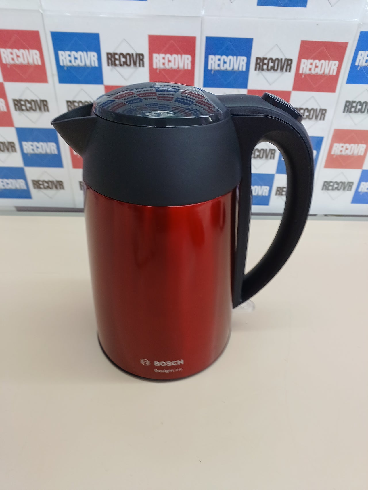 Hervidor eléctrico 1,7 L rojo rápido y seguro