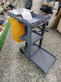 Carro limpieza 3 bandejas saco 100L profesional