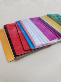 Thumbnail for Tarjetas aluminio 150 ud multicolor 86×54 mm
