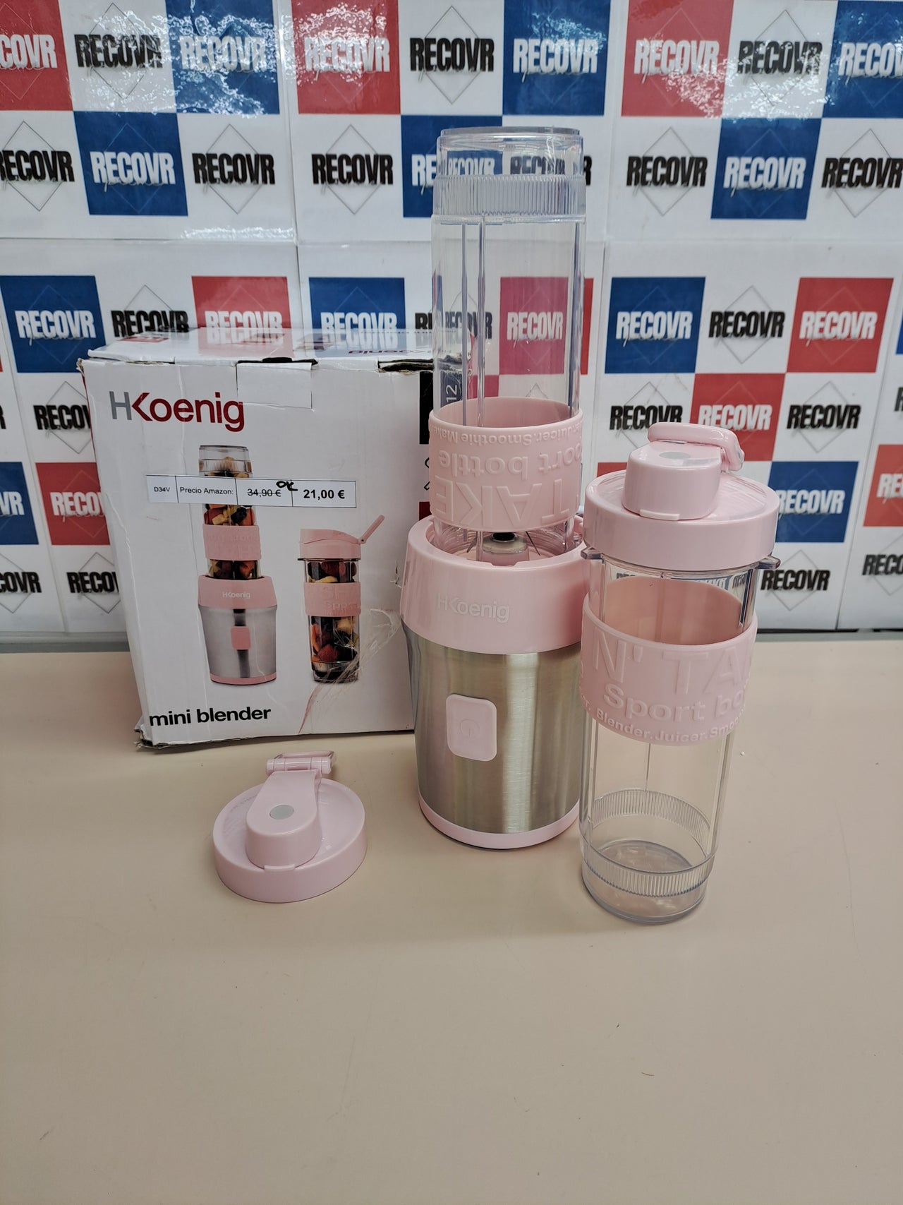 Mini Batidora Smoothie 570 ml H.Koenig SMOO12