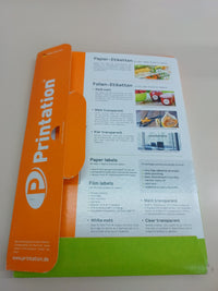 Lote 2400 etiquetas 70x37 mm blancas Printation