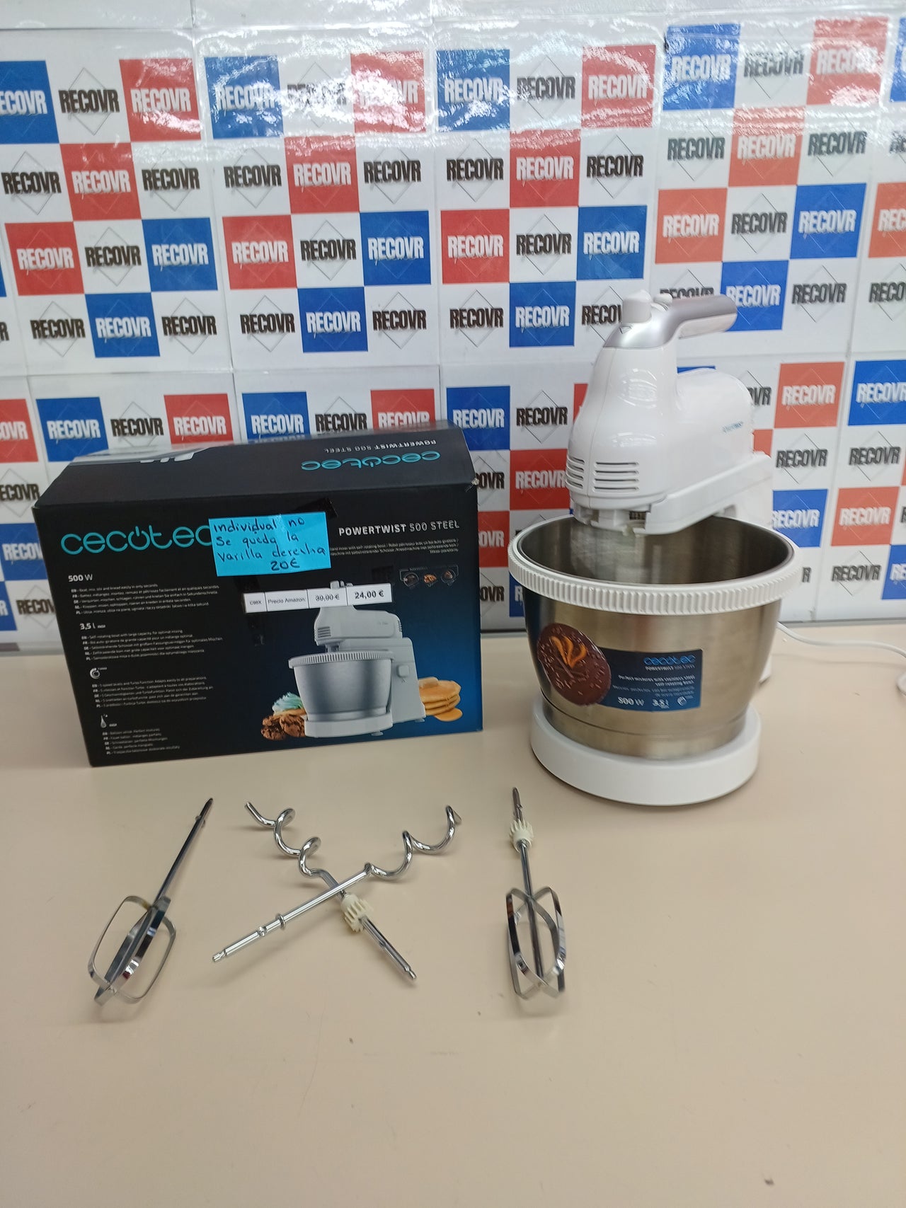 Batidora de varillas 500W bol 3,5L – Cecotec